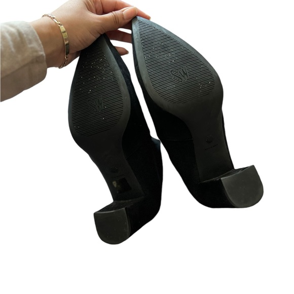 STUART WEITZMAN Suede Leather Pointy Thighland Over The Knee Heeled Boots - Picture 13 of 13